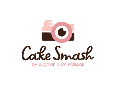 Cake Smash baby branding cake candy chocolate collab collaboration design illustration kid logo logo design logodesign logos logotype minimal photoshoot smash sweets