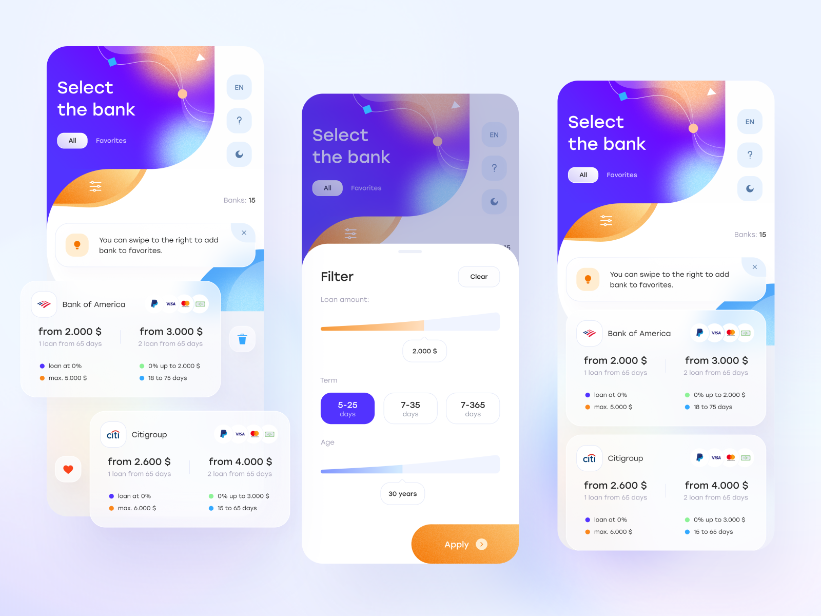 Online banking by Andrew Vynarchyk on Dribbble