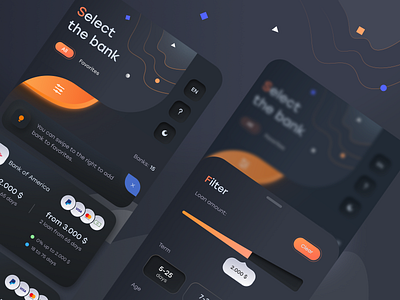 Online banking. Dark theme app app design dark mode dark theme dark ui ios ios app design mobile mobile app ui uidesign ux uxdesign