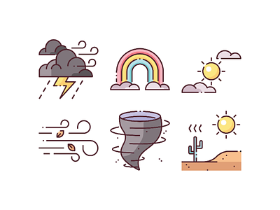 Weather Icon Pack flaticon hot icon design iconfinder icons iconscout rainbow sunny thunderstorm typhoon weather windy