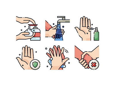 Wash Hands Icon Pack coronavirus covid 19 flaticon icon design iconfinder icons iconscout wash hands wash your hands