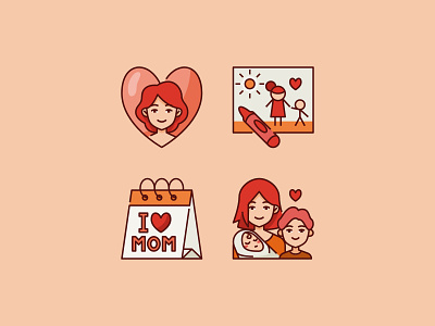 Mother's Day Icon Set