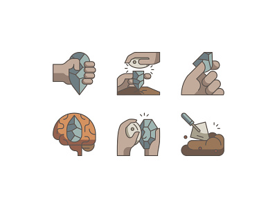 African Paleosciences Laboratory Icon Set