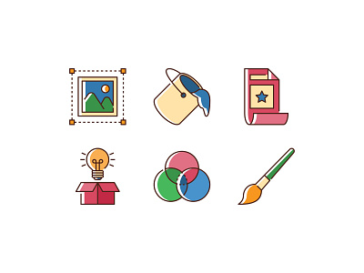 Graphic Design Icon Set