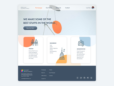 A Landing Page Mockup colorful landingpage minimal website