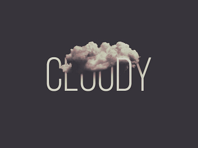 Cloudy weather text effect effect photoshop text type weather