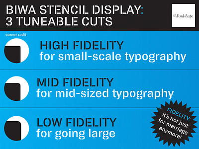 Biwa Stencil Display custom type exclusive font design new type sans stencil type type design