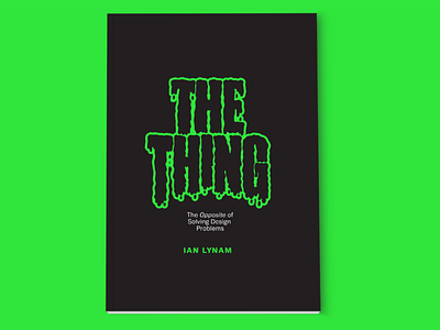 The Thing design writing glow tokyo zine zines