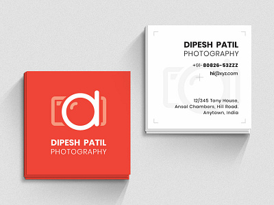 Business Card branding business card design flat illustration photography visiting card