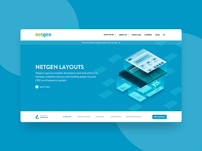 Layouts Hero Block blocks hero banner homepage illustration layouts netgen product page stacking ui