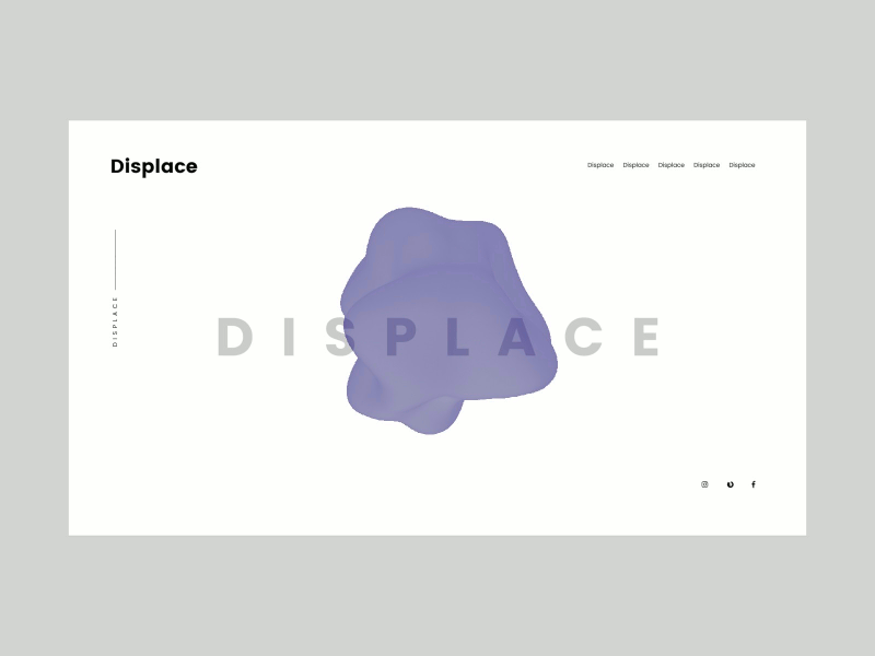 Displace 3d displace modifier experiment motion testing ui web