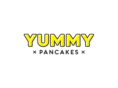 Yummy brand cafe logo pancake