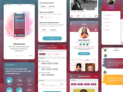 Soulcafe_Dating App dating app design illustraion mobile app uidesign uiux
