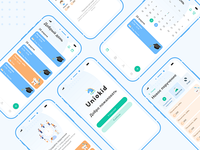 Uniokid mobile app for parents app app design design ios mobile ui ux