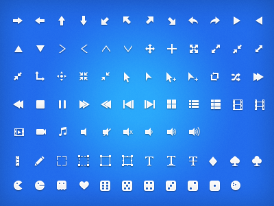 UI Icons - Work in progress arrow camera edit font games icon icons ui video
