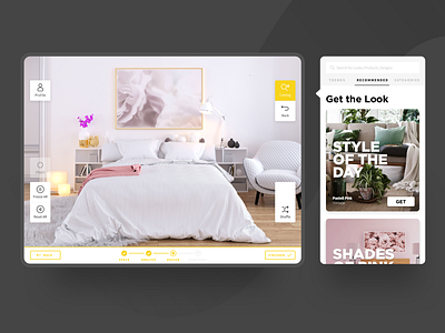 AR Furniture Placement app design apartment design app design augmented reality furniture interior design tablet app ui user interface