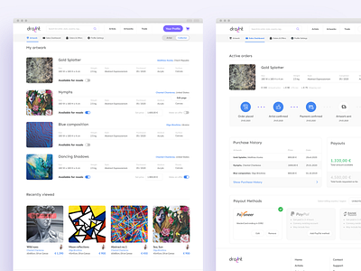 Art marketplace | Responsive website redesign art art collector art marketplace artwork artwork marketplace collector profile figma marketplace mobile design packages responsive design subscriptions user profile