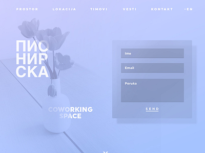 Coworking space landing page coworking coworking landing page coworking website header contact form landing page onepager ui ui design user interface design web design website