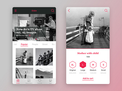 Oldie - Vintage stock photo app app app design application screen design sketch stock stock photo user interface vintage