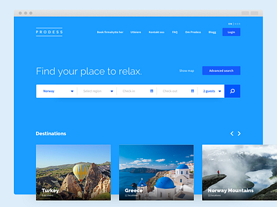 Vacation Rentals - Search dashboard home homepage interface rental search ui ux web website