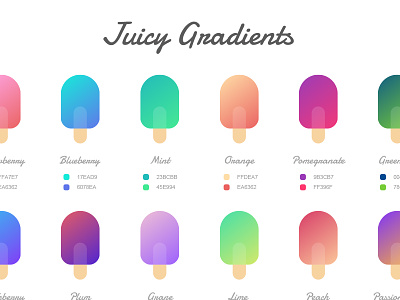 Juicy Gradients ( Sketch Freebie ) app design freebie gradients ios product prototype sketch