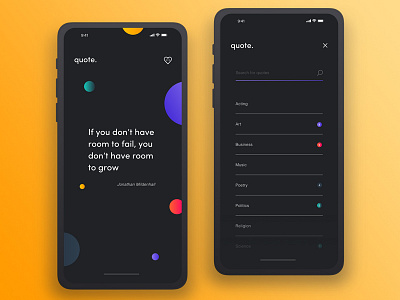 Quotes Diary App - Daily Ui Challenge 002