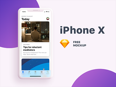 iPhone X Mockup device free ios iphone x mobile mockup sketch template ui ux