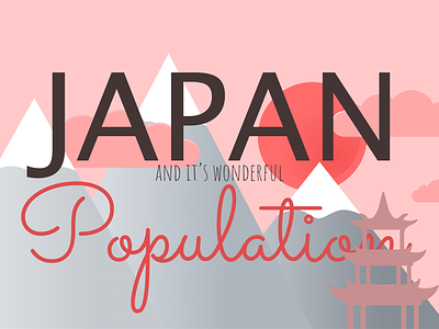 Japan Infographic inforgraphic japan red script typography