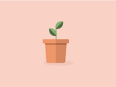 Baby Plant flat garden illustration illustrator plant vector
