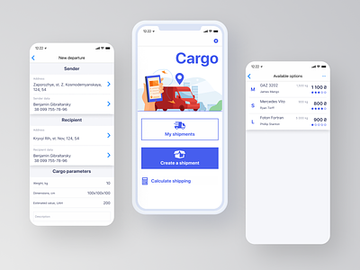 Cargo ios mobile shipping uxui