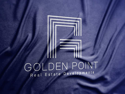 GOLDEN POINT | LOGO DESIGN art blue brand branding creative design identity logo real estate visual