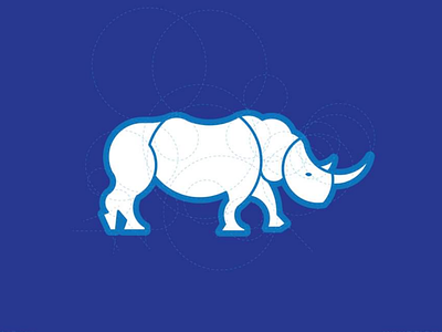 Rhino | logo icon animal art brand challenge concept design director golden ratio icons logo rhine