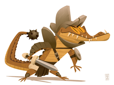 Gladiator Croc characterdesign crocodile gladiator