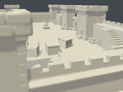 Fort_Fortress_lowpoly 3d 3dmax 3dsmax lowpoly