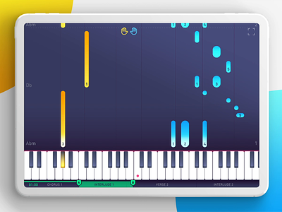 iPad Piano App animation flat design game design ipad app iphone app learning app music app music game piano ui ux design