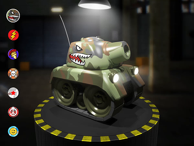 Custom Tank Creation 3d army camouflage creation customize pattern skin sticker tank game texture