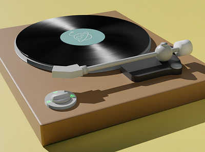 Turntable 3d blender illustration turntable