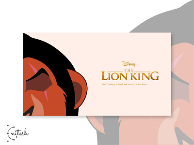 lion king - Scar Poster minimal movie poster