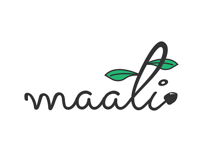 Project Maali flower garden logo maali