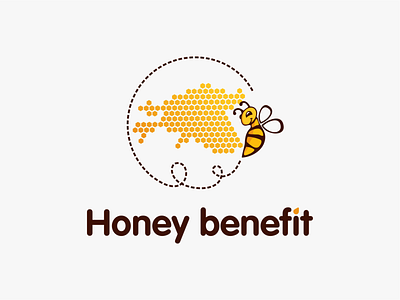 Honey benefit bee benefit branding caracter data visualisation estonia honey honeybee identity illustration logo mark