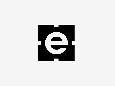 E logo