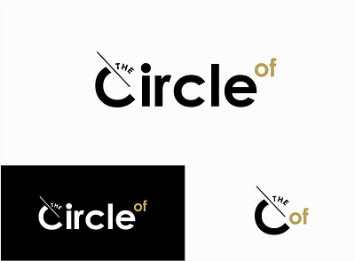The Circle of branding circle circle logo icon identity logo mark network typography vector