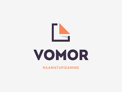 Vomor logo accountant bookkeeper branding document identity logo logo a day mark vector