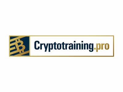 Cryptotraining logo bitcoin branding crypto cryptocurrency cryptocurrency exchange design identity logo training vector