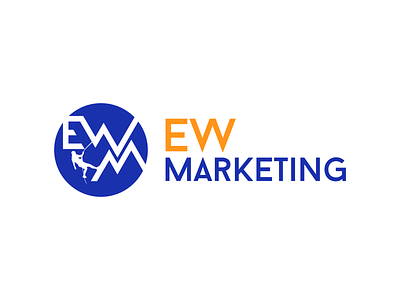 Ewm logo alpinism branding color design equipment logo marketing mountaineering vector