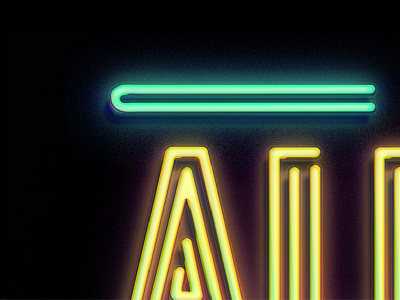 "All Night" Detail chance chance the rapper effects glow neon