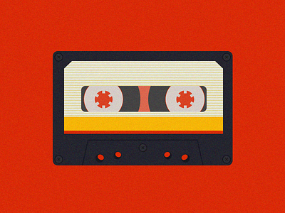 Cassette 30challenge cassette illustration red yellow