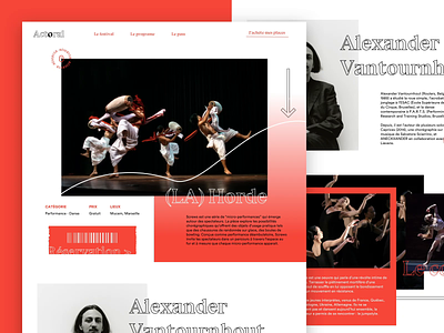 UI Design | Actoral 💃🏻 actoral animation brand concert design experience festival graphics interaction interface marseille show theatre ui ux web website