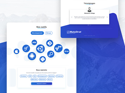 MetaStrat • Web Design 🚨WIP🚨 blue clean color design landing metastrat page ui web webdesign website