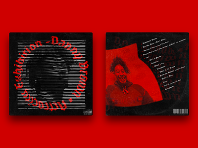 Danny Brown 💽| 0A-Z1 Studio 0a-z1 album album art album cover cd collab cover cover design danny brown dark design music project red shapes studio third typogaphy vinyl
